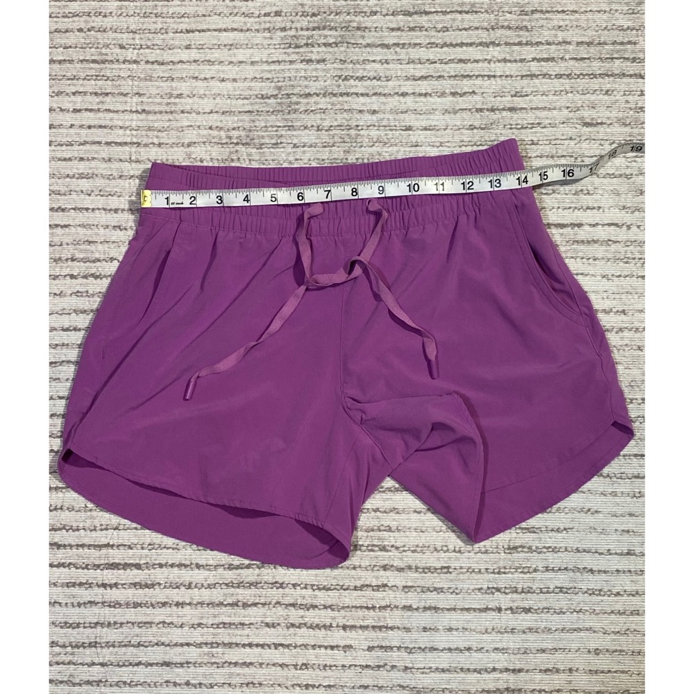 Eddie Bauer Womens Purple Active Shorts Drawstring Elastic Waist Pockets Small - Picture 4 of 8
